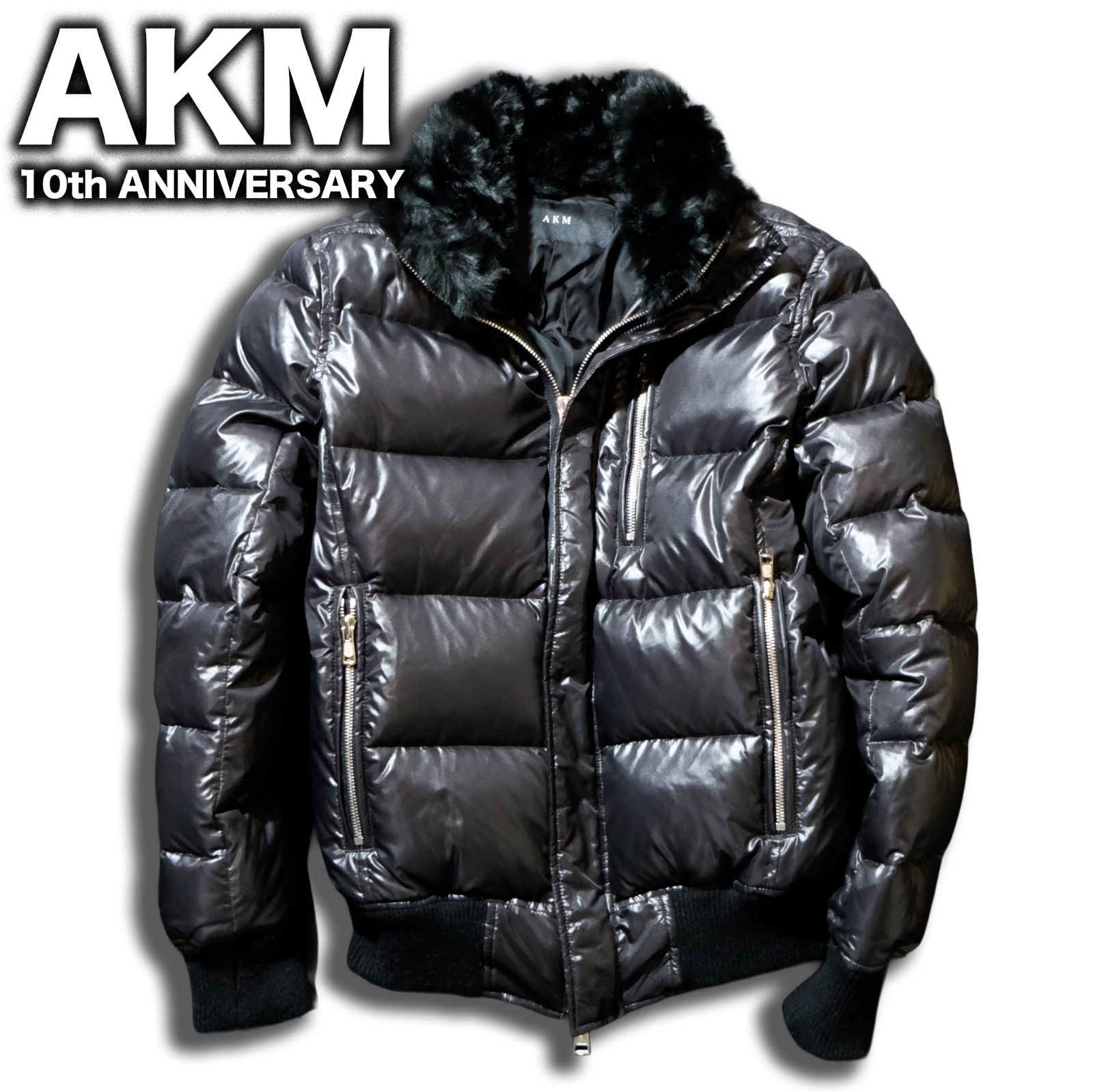 定価16万 AKM LIMONTA NYLON ダイヤステッチダウンジャケットM AKM 10th Anniversary LIMONTA NYLON FLIGHT DOWN JACKET Sサイズ