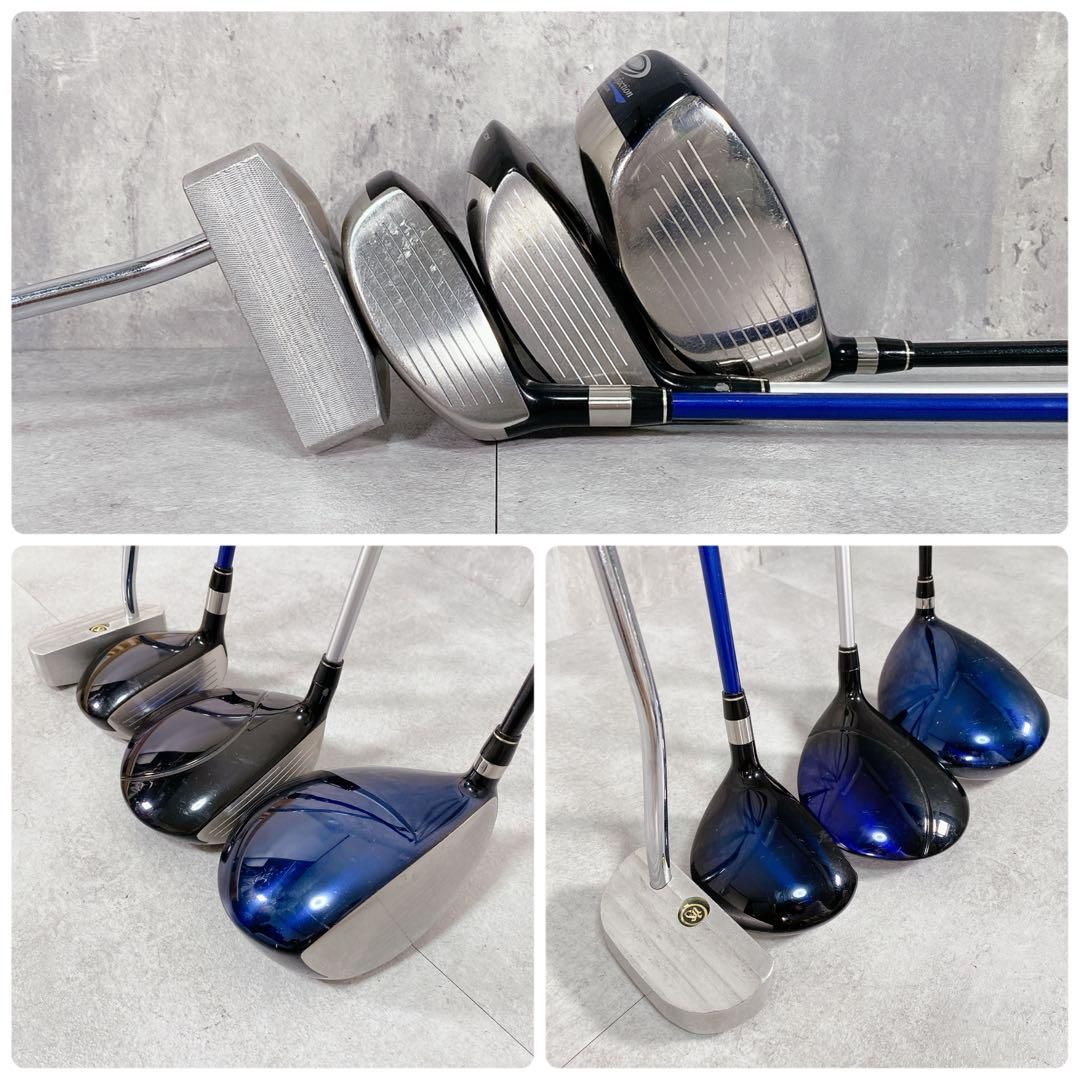 X585 マグレガー メンズ ゴルフ クラブセット ミズノ 青キャディバッグ X585 マグレガー メンズ ゴルフ クラブセット ミズノ 青キャディ