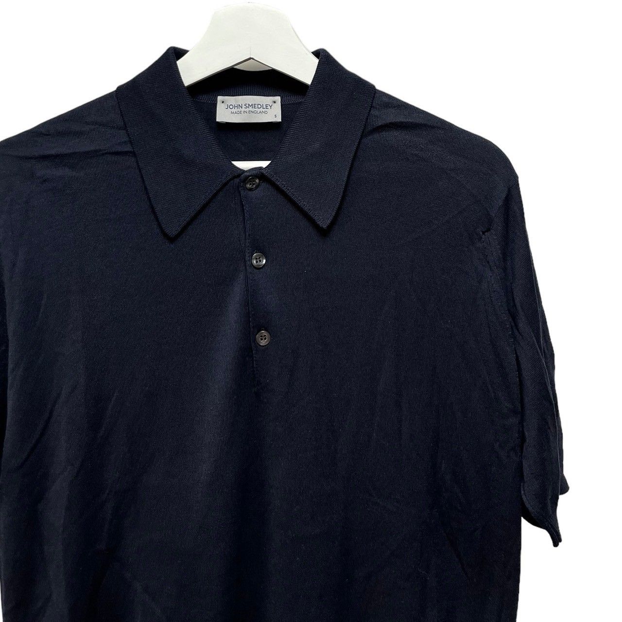 2*2様 JOHN SMEDLEY ネイビー ポロシャツ コットン ジョンスメドレー JOHN SMEDLEY JOHN SMEDLEY ニット ポロシャツ