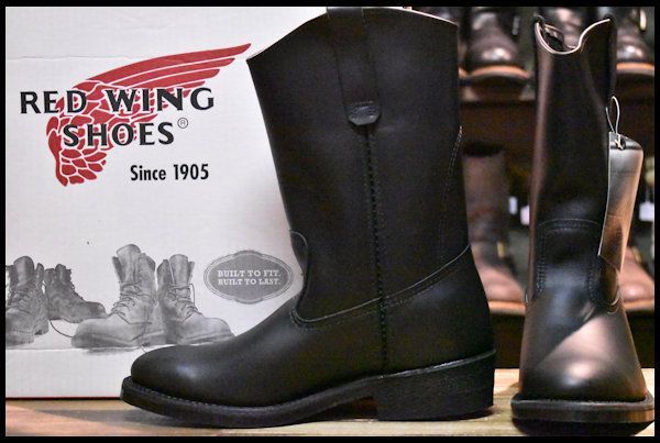 7E 箱付 未使用 06年】レッドウィング 8155 ペコス 黒 ブラッククローム プルオン ブーツ redwing pecos  HOPESMORE【EA002】 - メルカリ