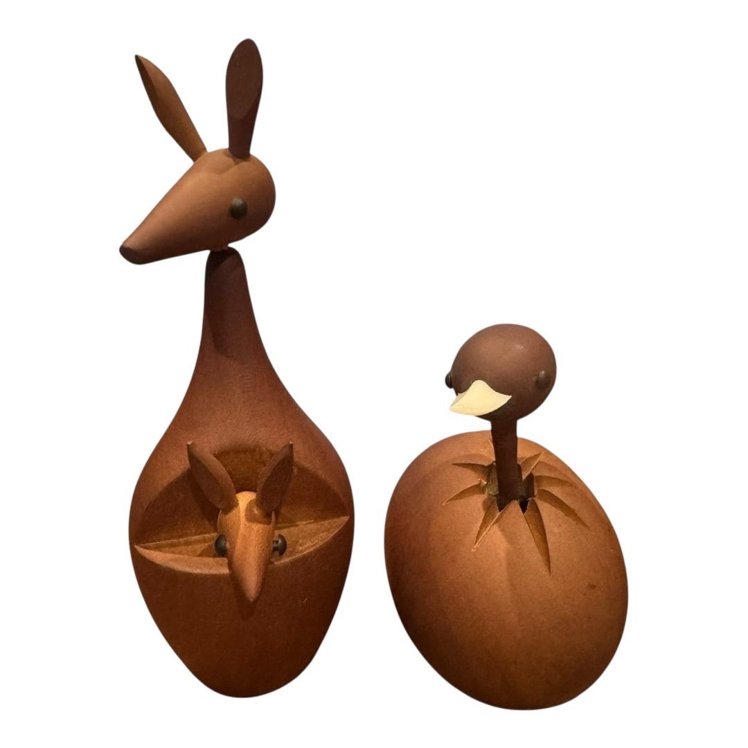 ロイヤルペット 千趣会 15体 北欧風 木彫り動物 置物 インテリア