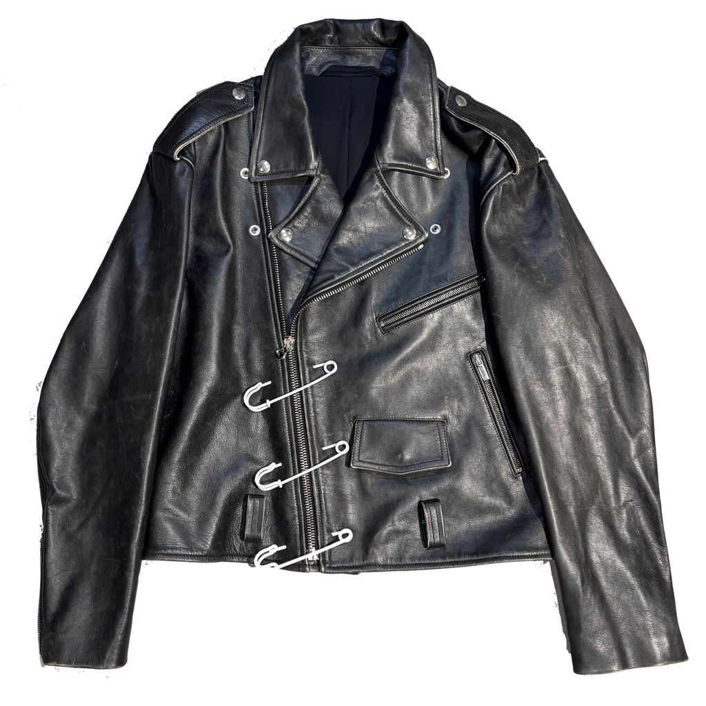 RAF SIMONS ラフシモンズ 20AW Leather Riders Jacket with
