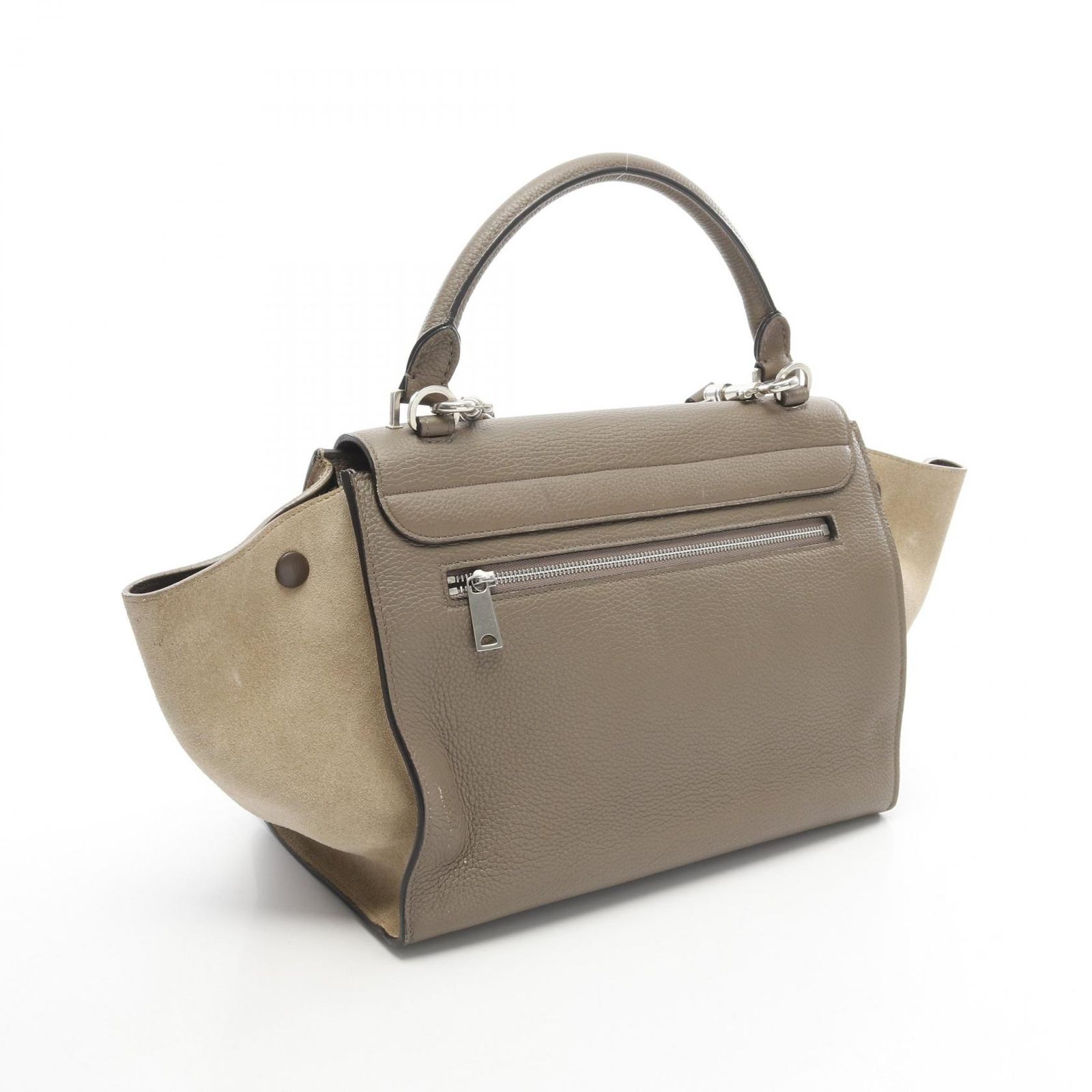 美品CÉLINE ハンドバッグ トラペーズ イエロー ブラウン グレー セリーヌ 美品CÉLINE ハンドバッグ トラペーズ イエロー ブラウン グレー