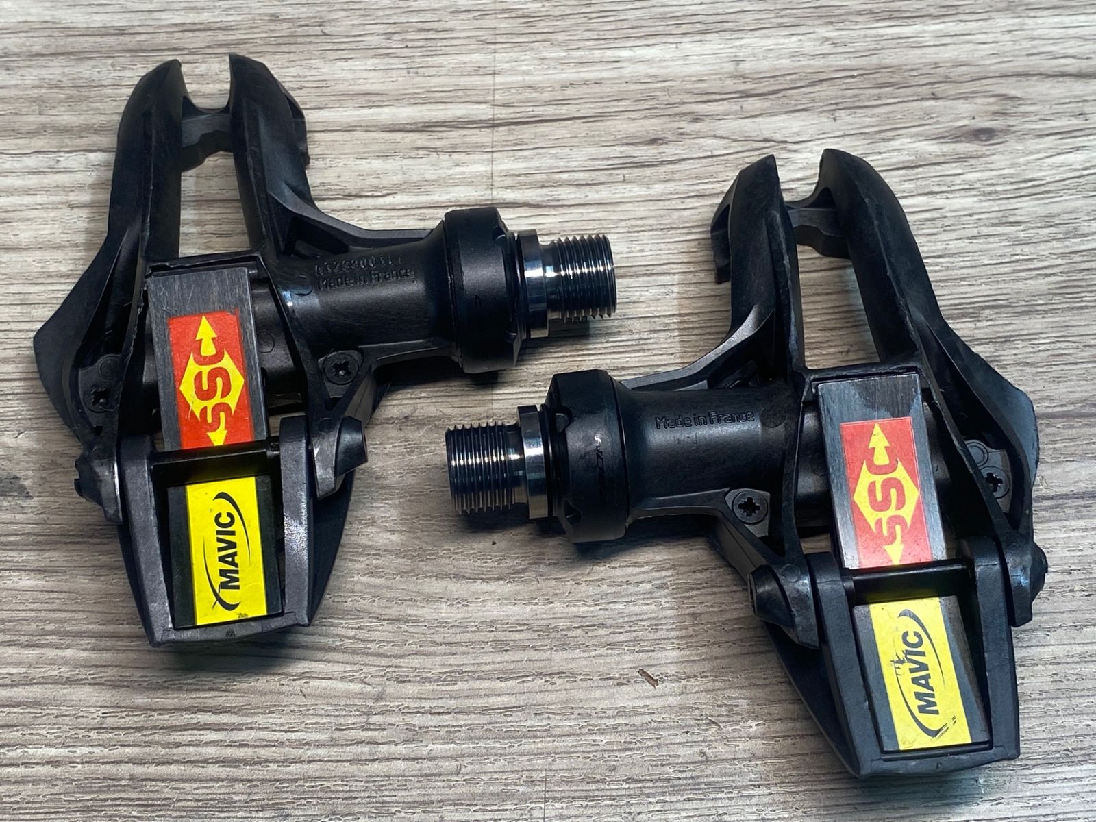 JK092 マヴィック MAVIC ゼリウム ZXELLIUM SLR TI ビンディングペダル チタンシャフト