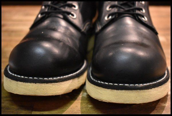 8 D 06年 レッドウィング 8165 アイリッシュセッター 黒 ブラッククローム プレーントゥ 編み上げ ブーツ redwing FI 075