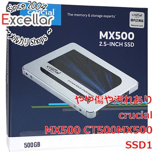 [bn:14] crucial　2.5インチ 内蔵型 SSD MX500 CT500MX500SSD1　500GB　500～1000時間以内 元箱あり