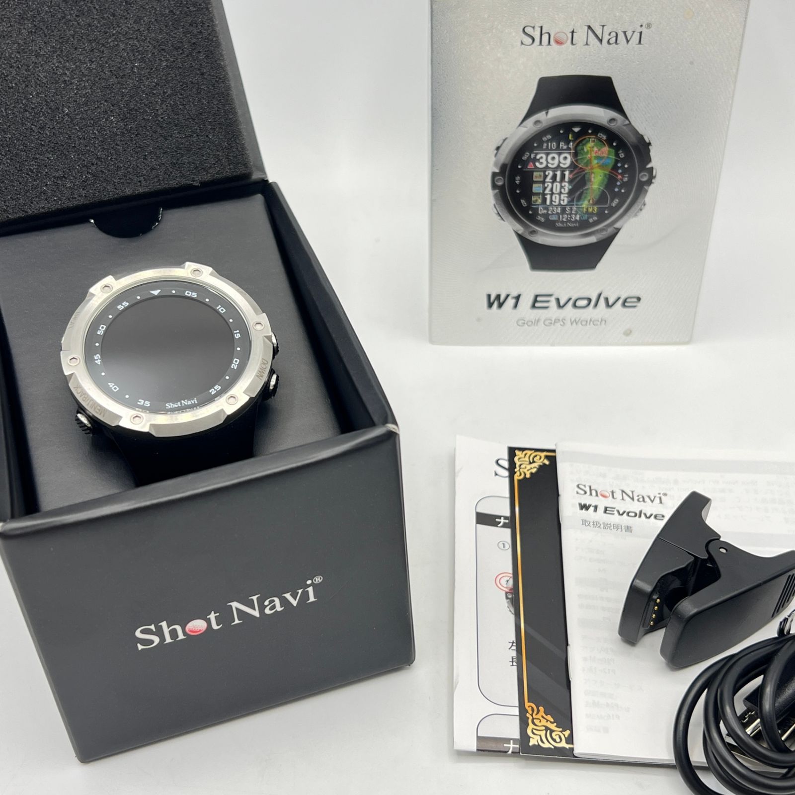 ゴルフ ショットナビ エボルブ W1 Evolve BK