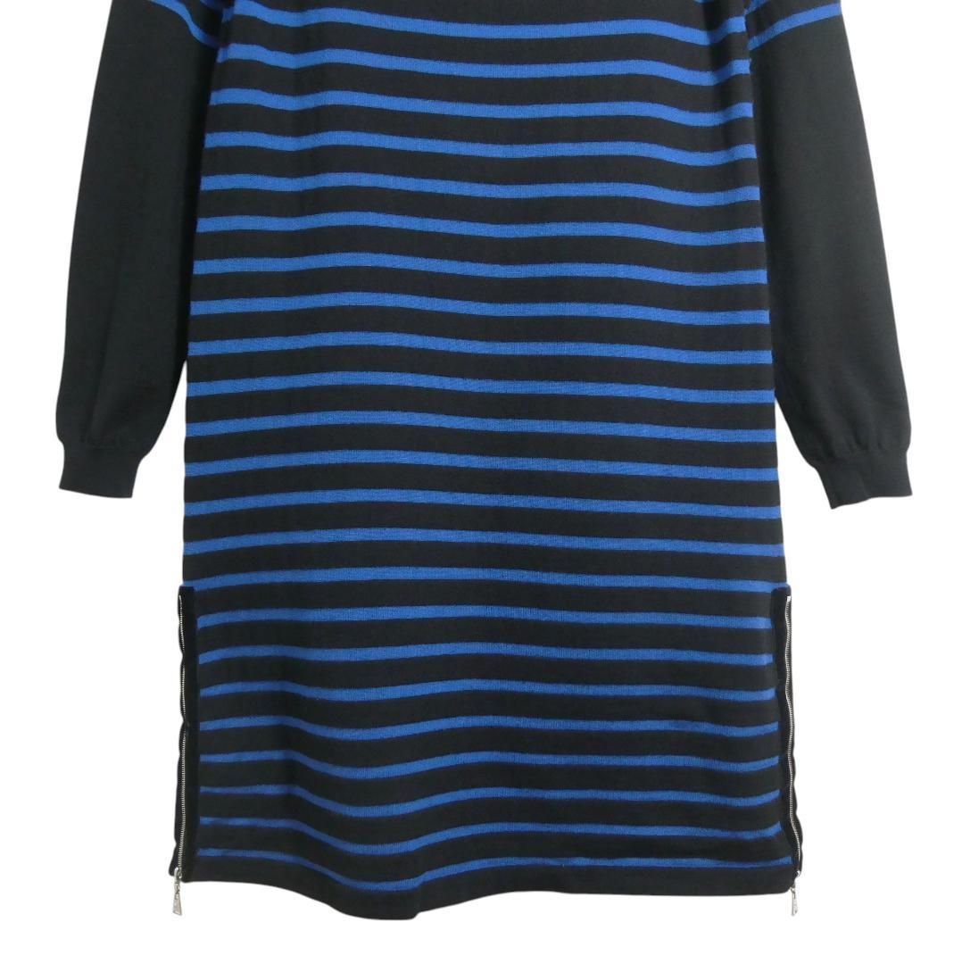 美品 LOUIS VUITTON ルイヴィトン サイズS ウール ボーダー柄 裾ジップ