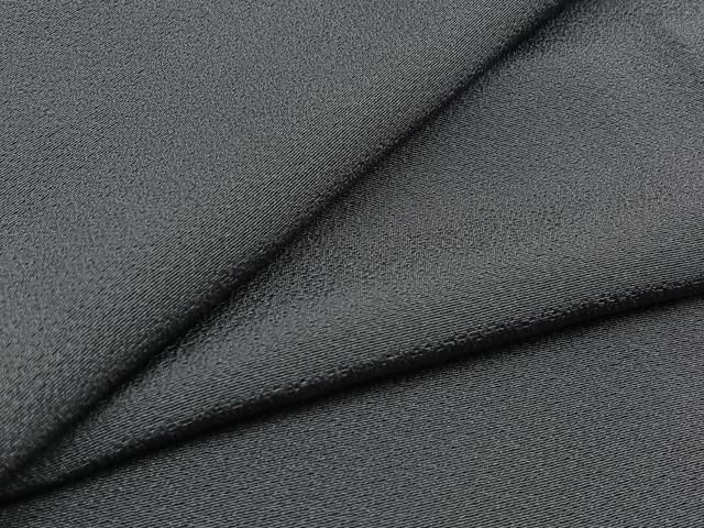 平和屋着物▽上質な色無地 単衣 濃鼠色 正絹 AABC2218jh