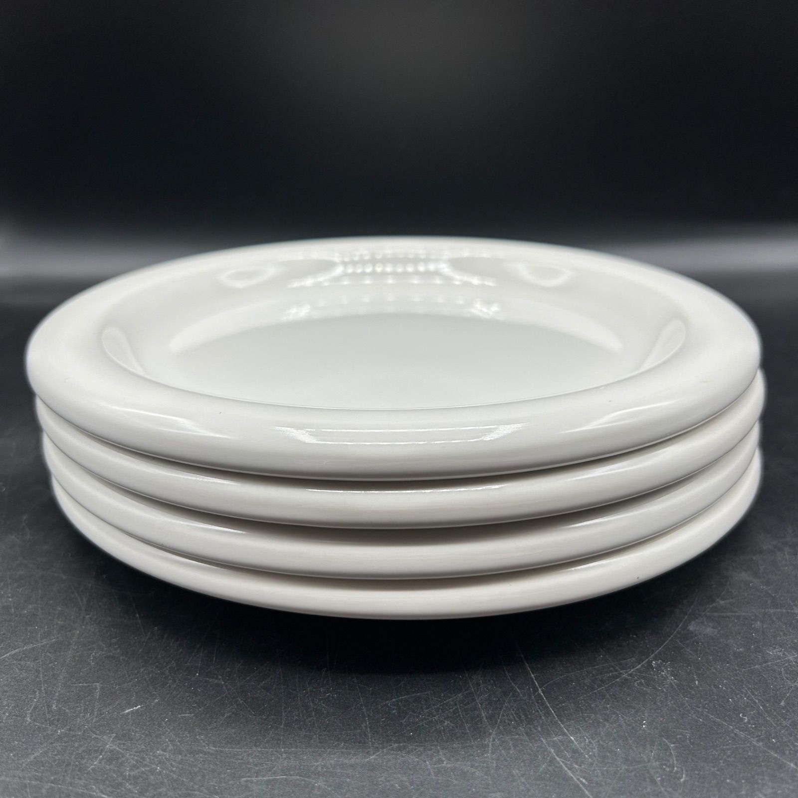 4枚セット オールドノリタケ NT ストーンウェア ホワイトシリーズ 平皿