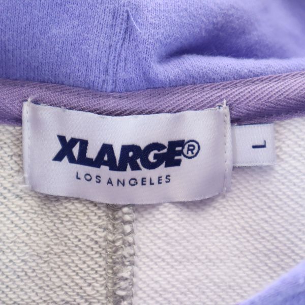 1回着用しましたxlarge LA ジップパーカー パープル - パーカー