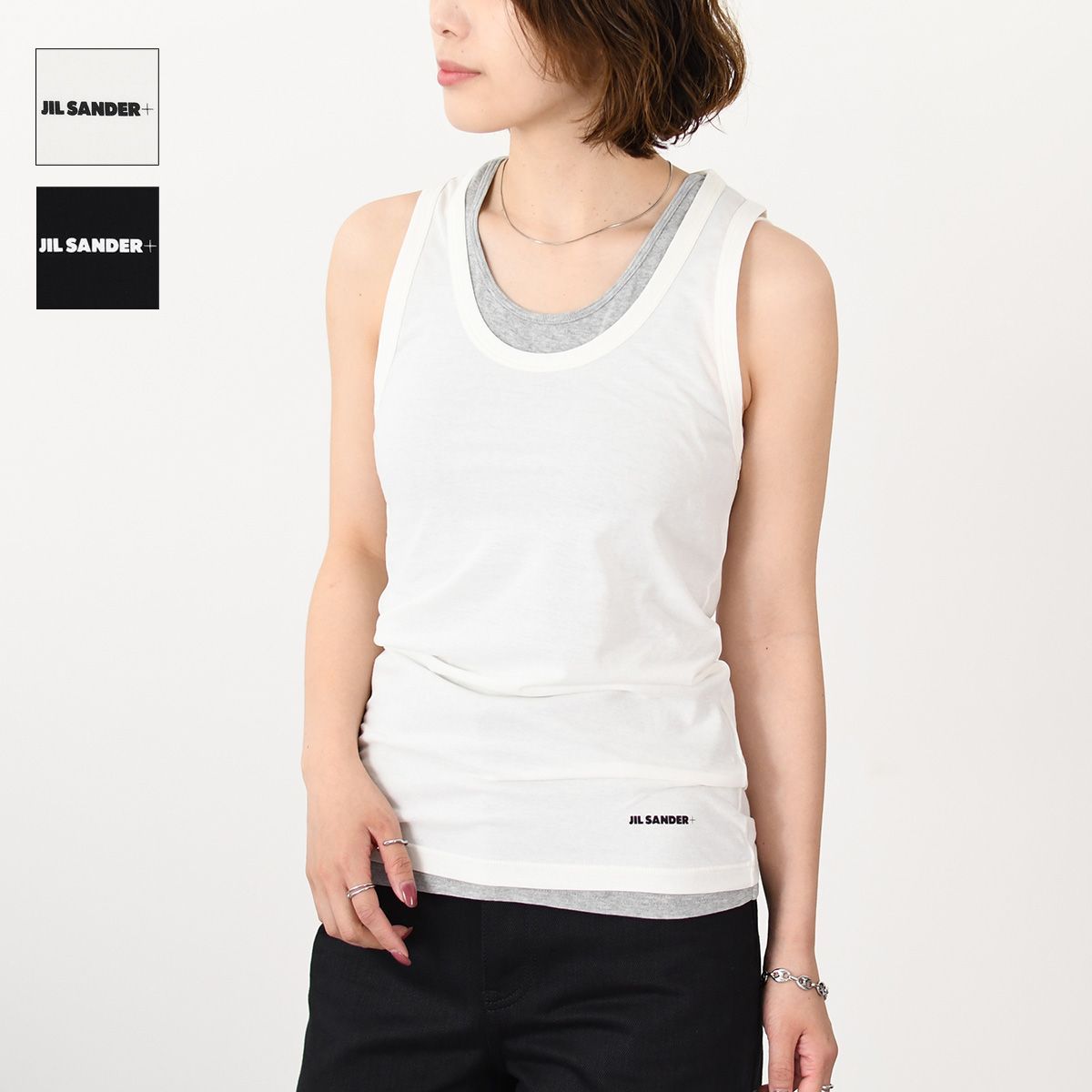 JILSANDER ジルサンダー トップス コットン タンクトップ J40NL0114 