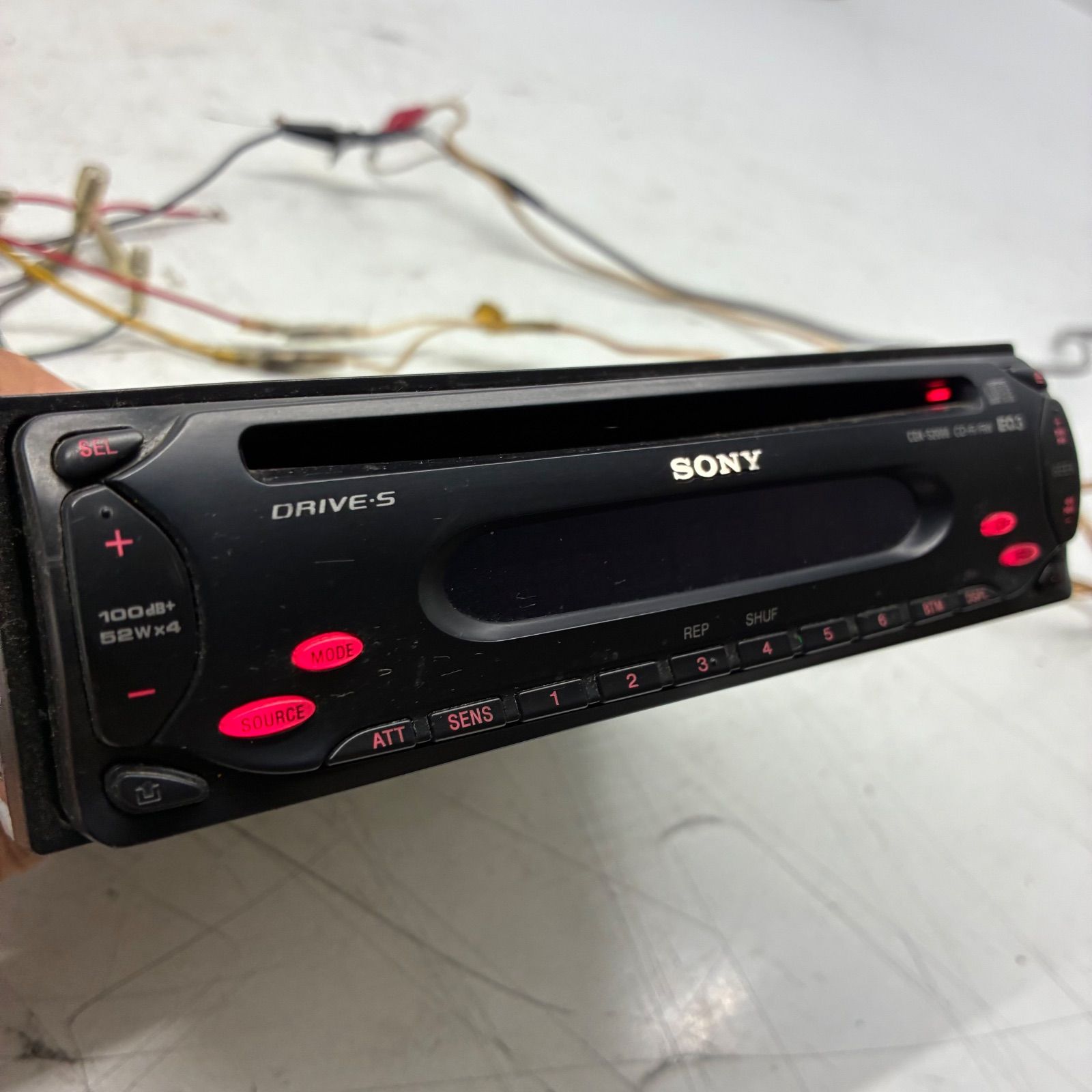 SONY ソニー 1DIN CDX-S2000 カーオーディオ チューナー デッキ CD AM FM 動作 済 黒 ブラック P71321 BRIGHTFACE_UK