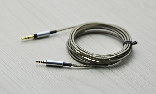 2.5mmオス ⇔ 3.5mmオス リケーブル ヘッドホン ビバボ AKG Y40 Y45BT Y50 Y55 K545 ヘッドホンケーブル グレー、1.2m アップグレードコード ケーブルコード ワイヤー