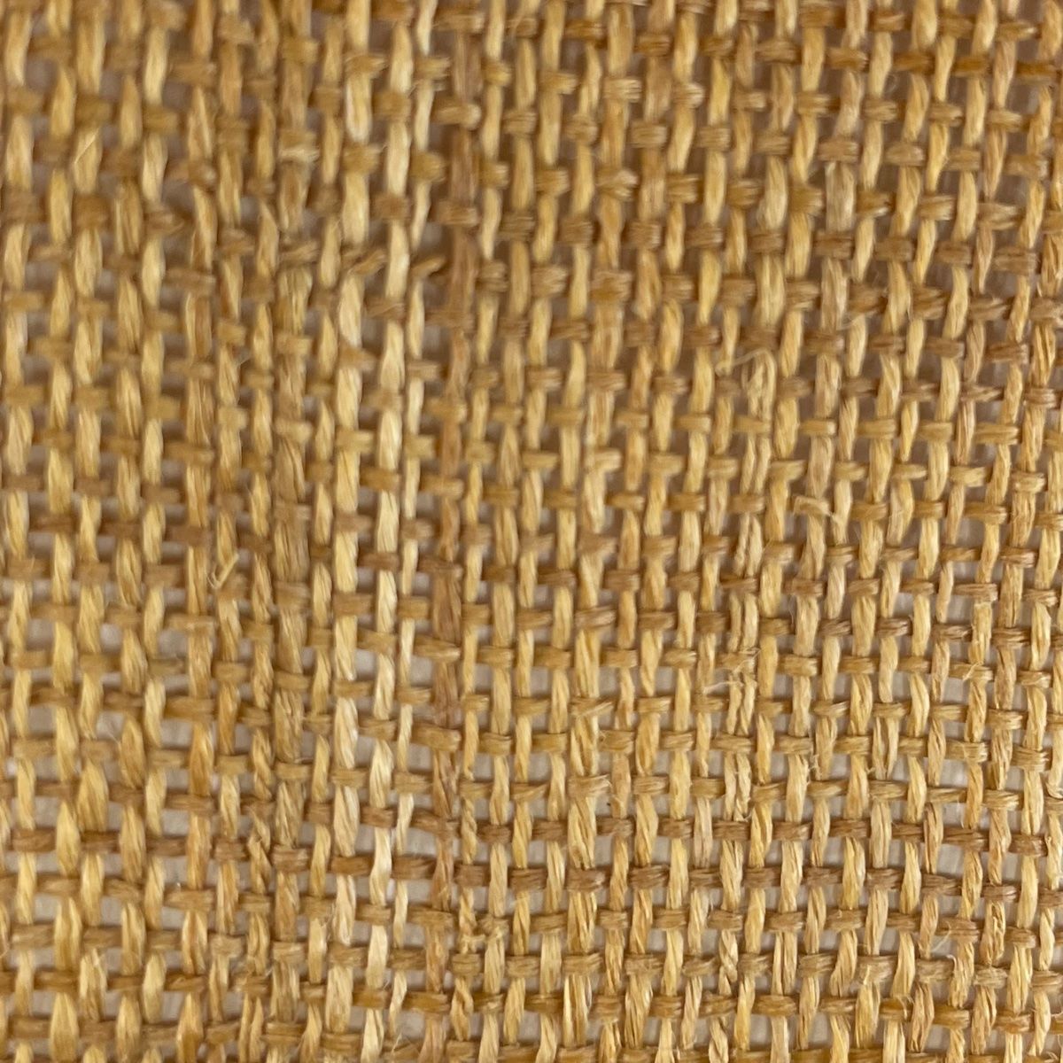 反物 逸品 帯反物 カジュアル 古代布 しな布 薄茶色 科 【中古  