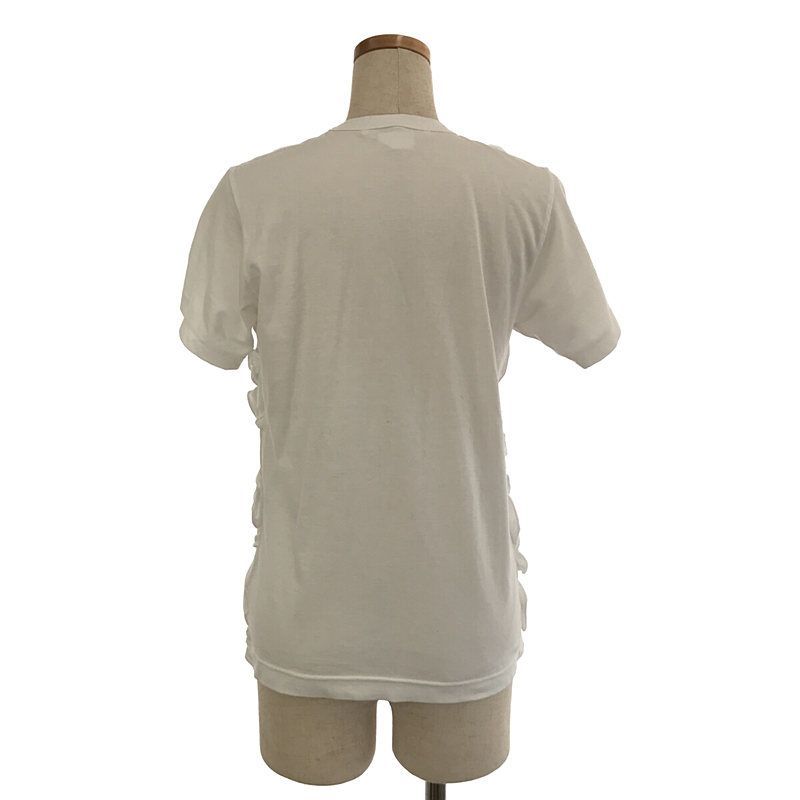 【美品】  COMME des GARCONS COMME des GARCONS / コムコム | 2022SS | 立体 薔薇 コットン クルーネックTシャツ | S | ホワイト | レディース 美品】 COMME des GARCONS COMME des GARCONS / コムコム | 2022SS