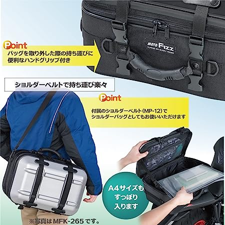 定番商品 ブラック タナックス(TANAX) MOTOFIZZ シートシェルケース