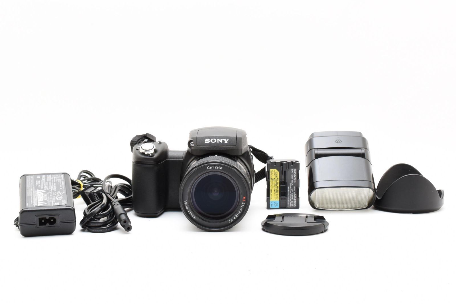 美品 SONY Cyber-shot DSC-R1 ソニー HVL-F32X フラッシュ ストロボ 中