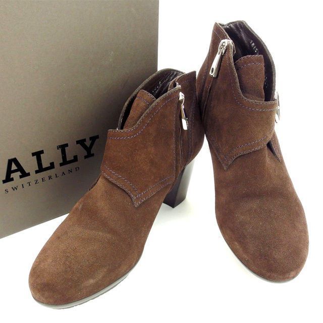 バリー ショートブーツ #38 ブラウン BALLY レディース バリー ショートブーツ #38 ブラウン BALLY レディース