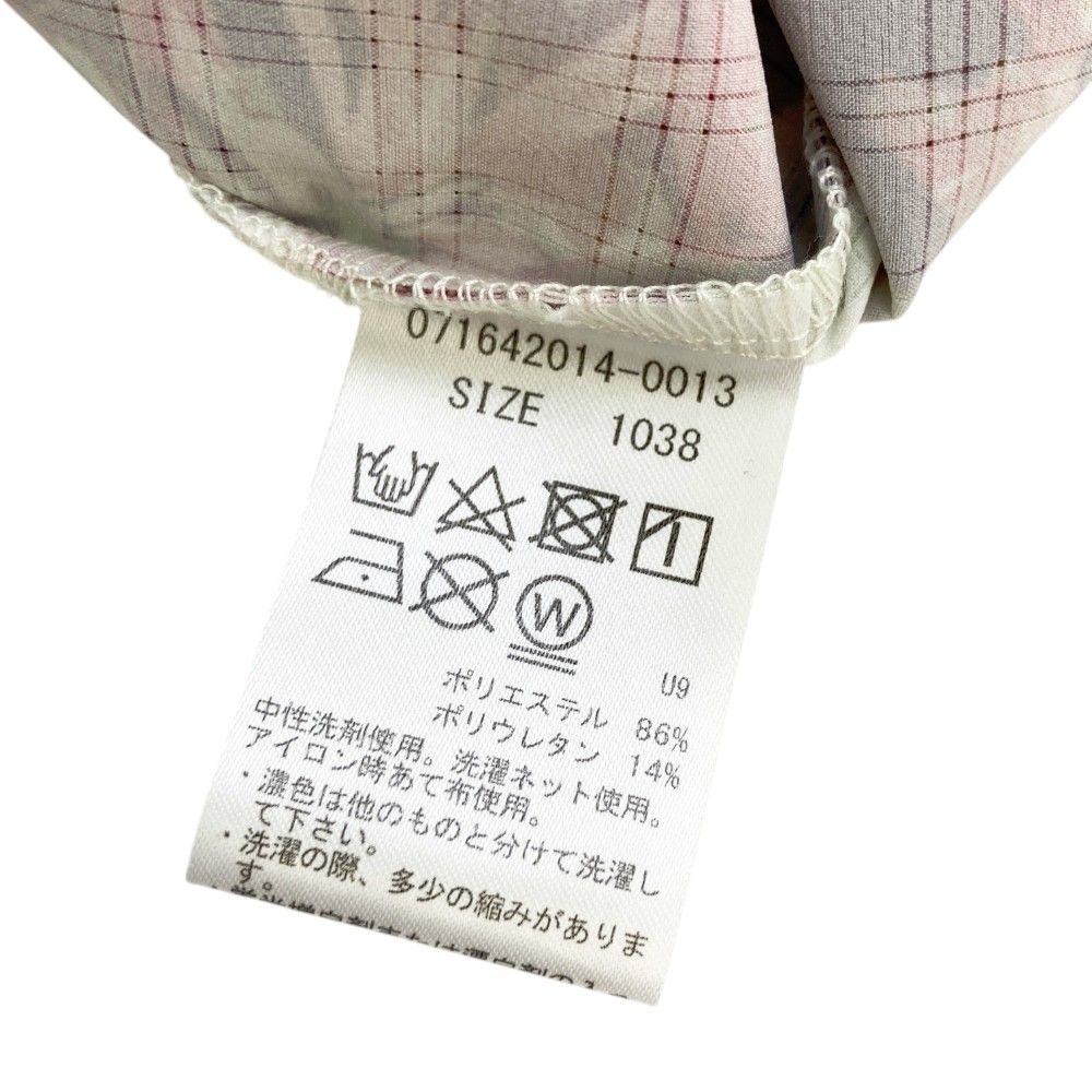 サイズ：38 ZOY ゾーイ 071642014 半袖ポロシャツ 総柄 グリーン系 [240101416489] ゴルフウェア レディース ストスト サイズ：38 ZOY ゾーイ 071642014 半袖ポロシャツ 総柄 グリーン