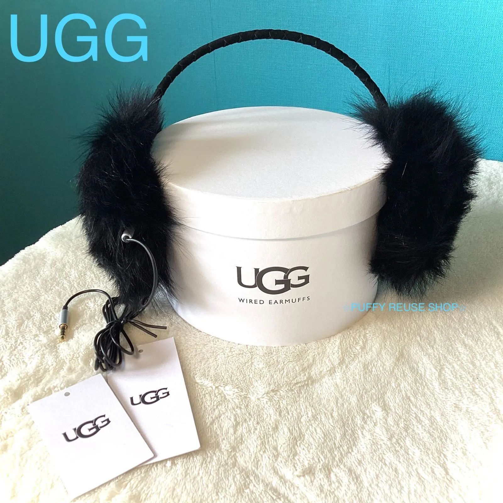 UGG アグ ファー イヤーマフ ヘッドフォン 動作確認済み - メルカリ