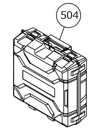 ハイコーキ HiKOKI 36V ピン釘打機 NP3635DA NNK 用 ケース 380780 部品 修理 パーツ 大工 内装 造作 建築 建設 電動工具 工具箱 収納