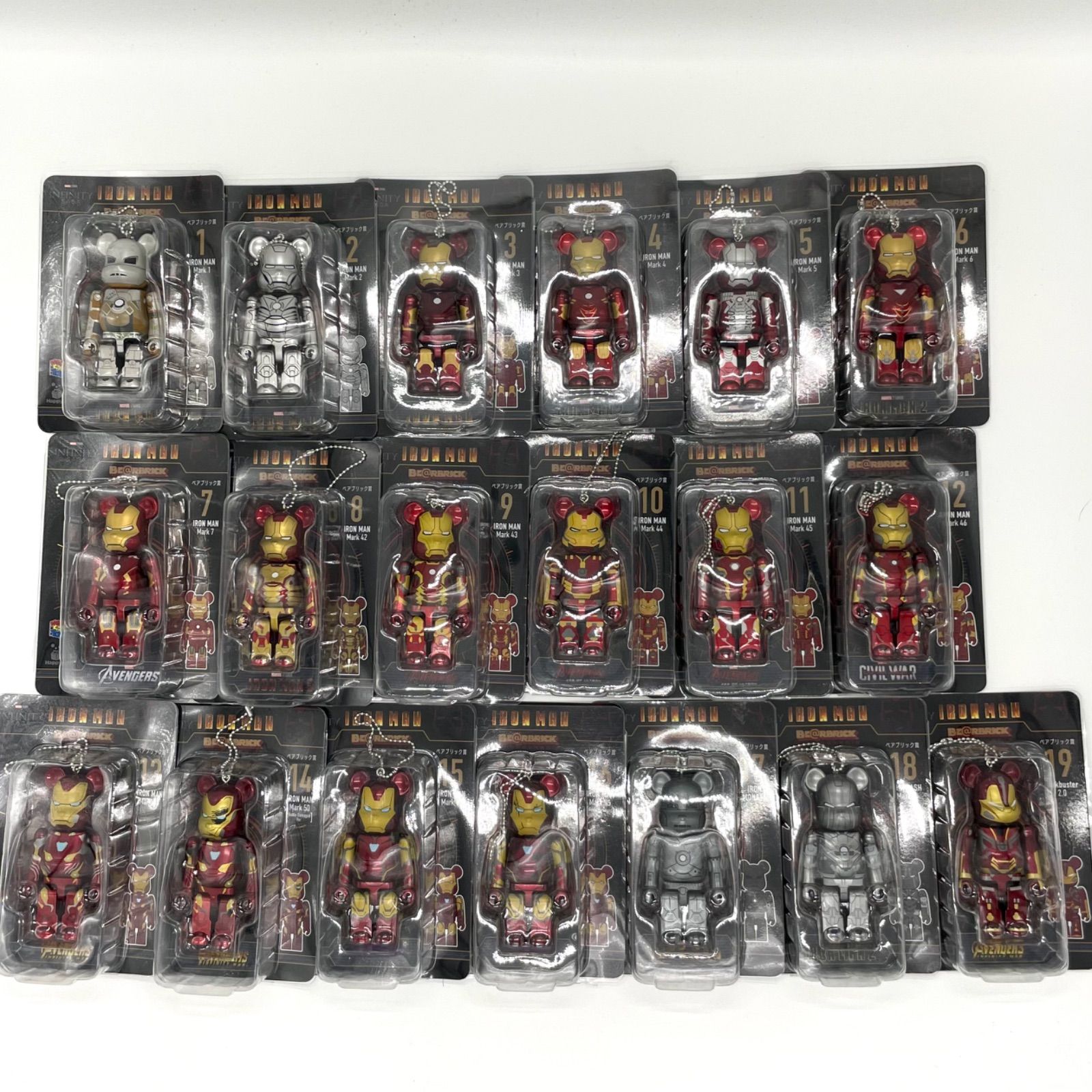 アイアンマンBE@RBRICK」IRONMAN コンプリートset棚付き - ゲーム 