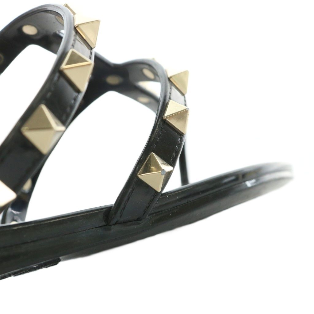 VALENTINO ロックスタッズ ラバー フラットサンダル 23cm