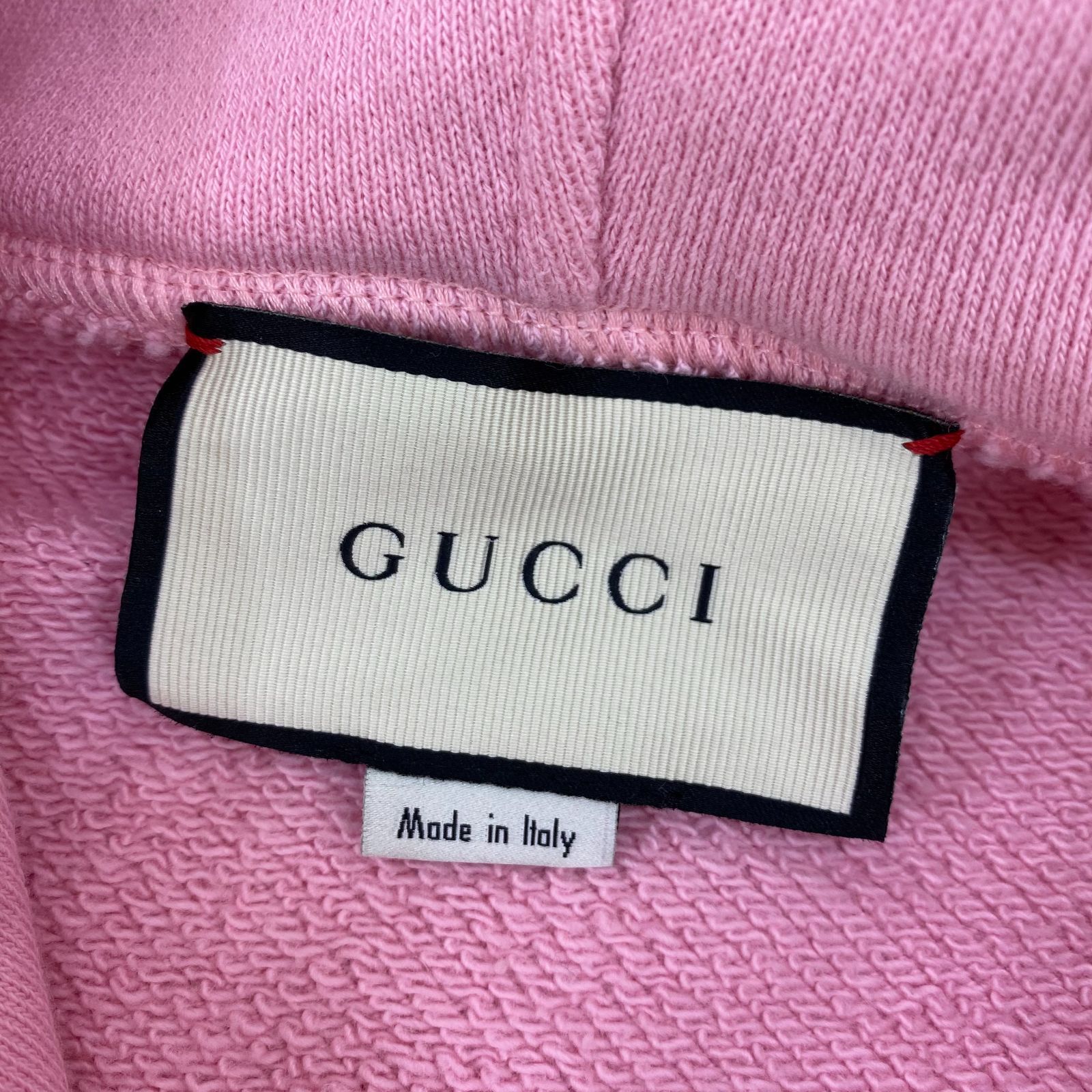 GUCCI ドラゴン 龍 刺繍 パーカー ピンク 中古品 GUCCI グッチ ドラゴン 龍 刺繍 ロゴ パーカー スウェット