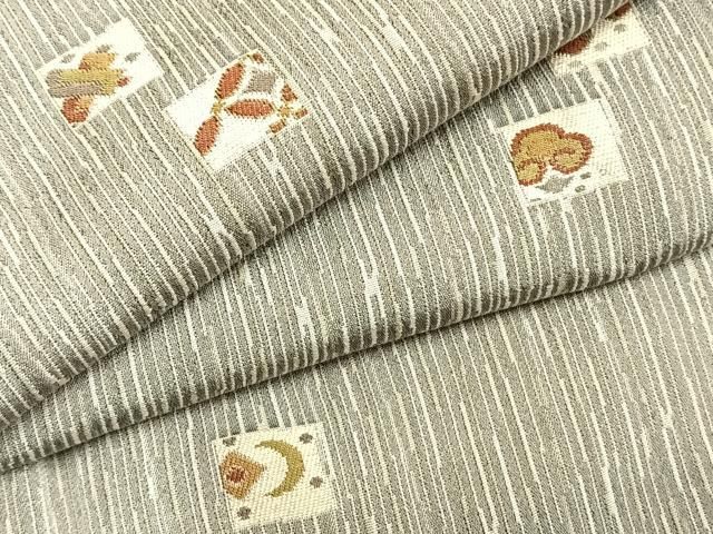 平和屋着物○上質な小紋 ふくれ織 流線文 正絹 逸品 未使用