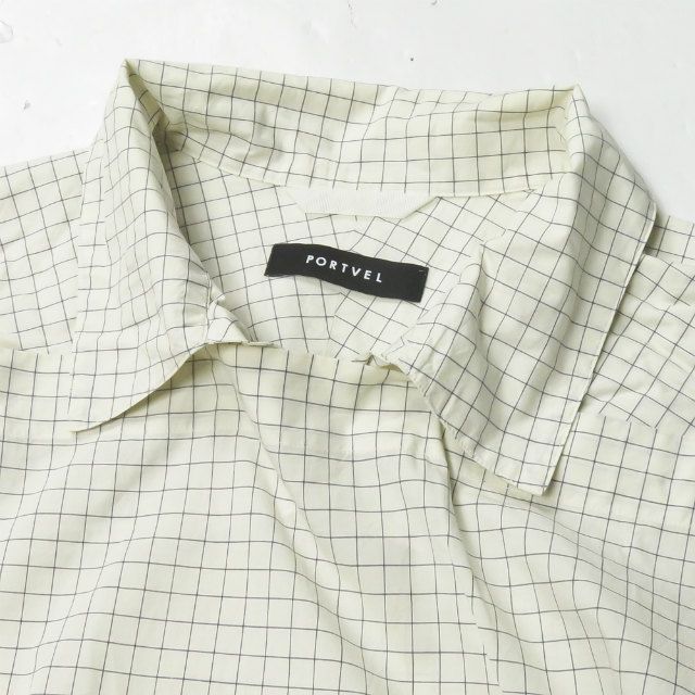 PORTVEL ポートヴェル 20SS 日本製 PULLOVER SHIRT シャーリング