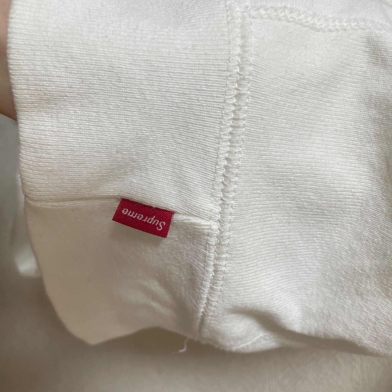 SUPREME スワロフスキー ホワイト パーカー size:M A63 - メルカリ