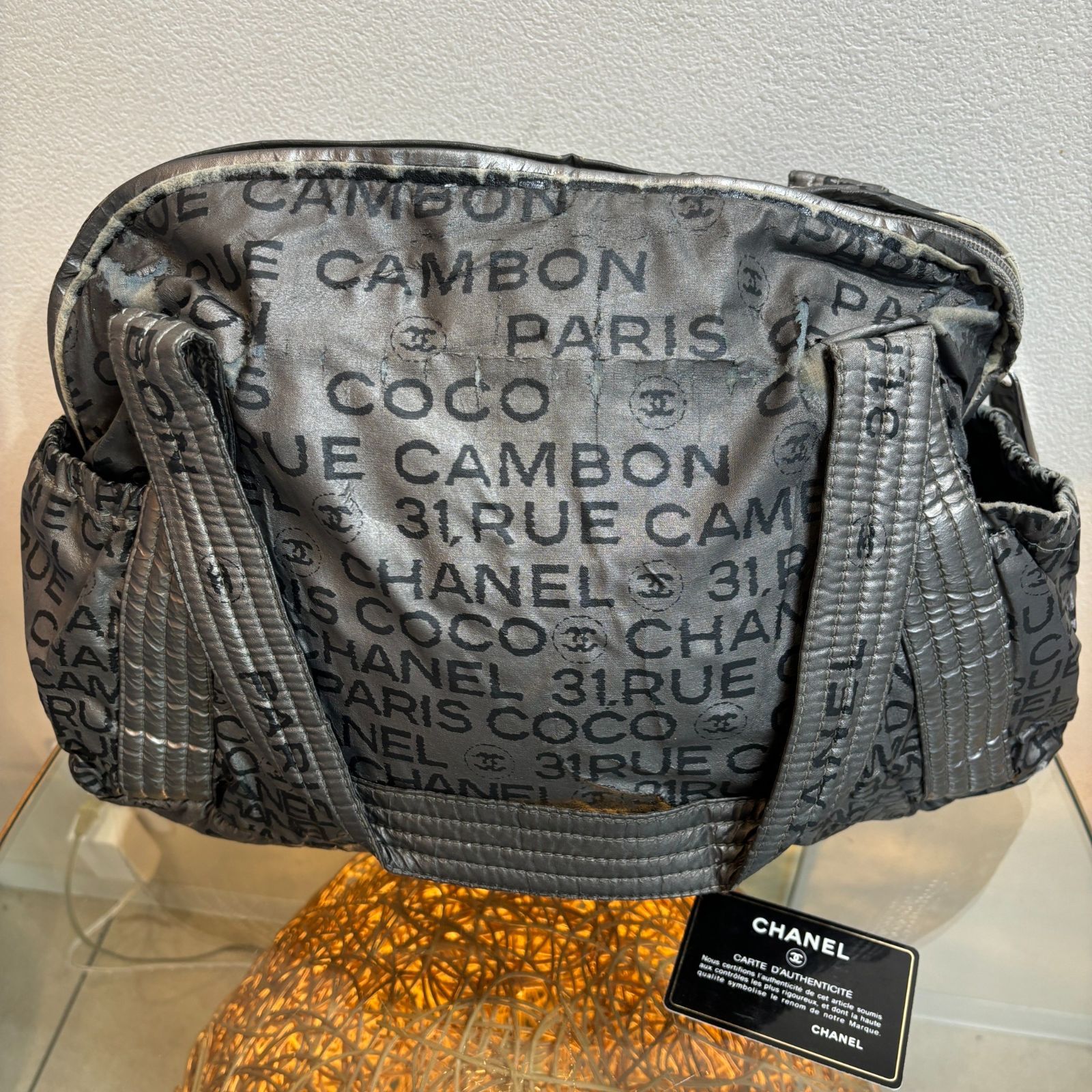 ΩNA3485 大人気！CHANEL シャネル アンリミテッド ロゴ トートバッグ  