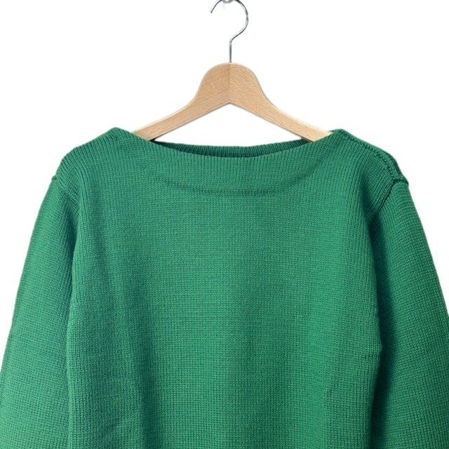 未使用品 メゾンマルジェラ Maison Margiela 21AW ボートネック ニット Knitwear XL S050-MM MALE RTW AVP XL 緑 グリーン S50GP0257■GY33 21AW ボートネック ニット Knitwear XL S050-MM MALE RTW AVP XL