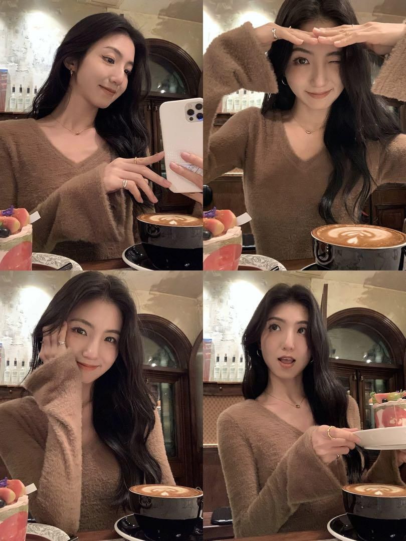 Vネックニットロングワンピース 春のお出かけにぴったりモテ服