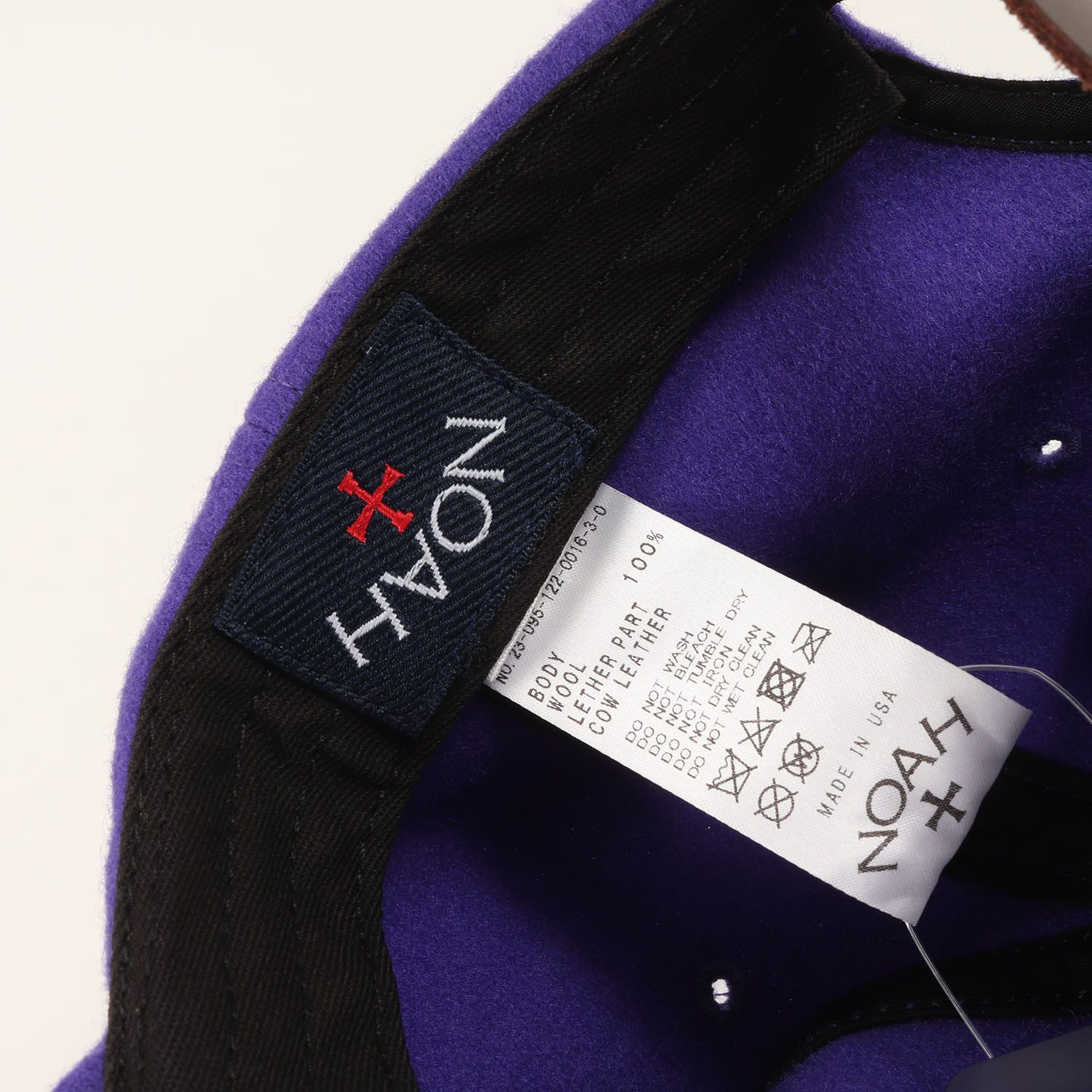 NOAH ウールキャップ パープル 新品】NOAH ノア キャップ / 23AW フェルトワッペン ウール 6