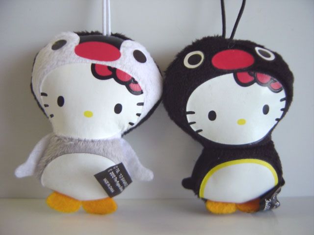♯Ism21PDピングー×ハローキティぬいぐるみマスコット4種
