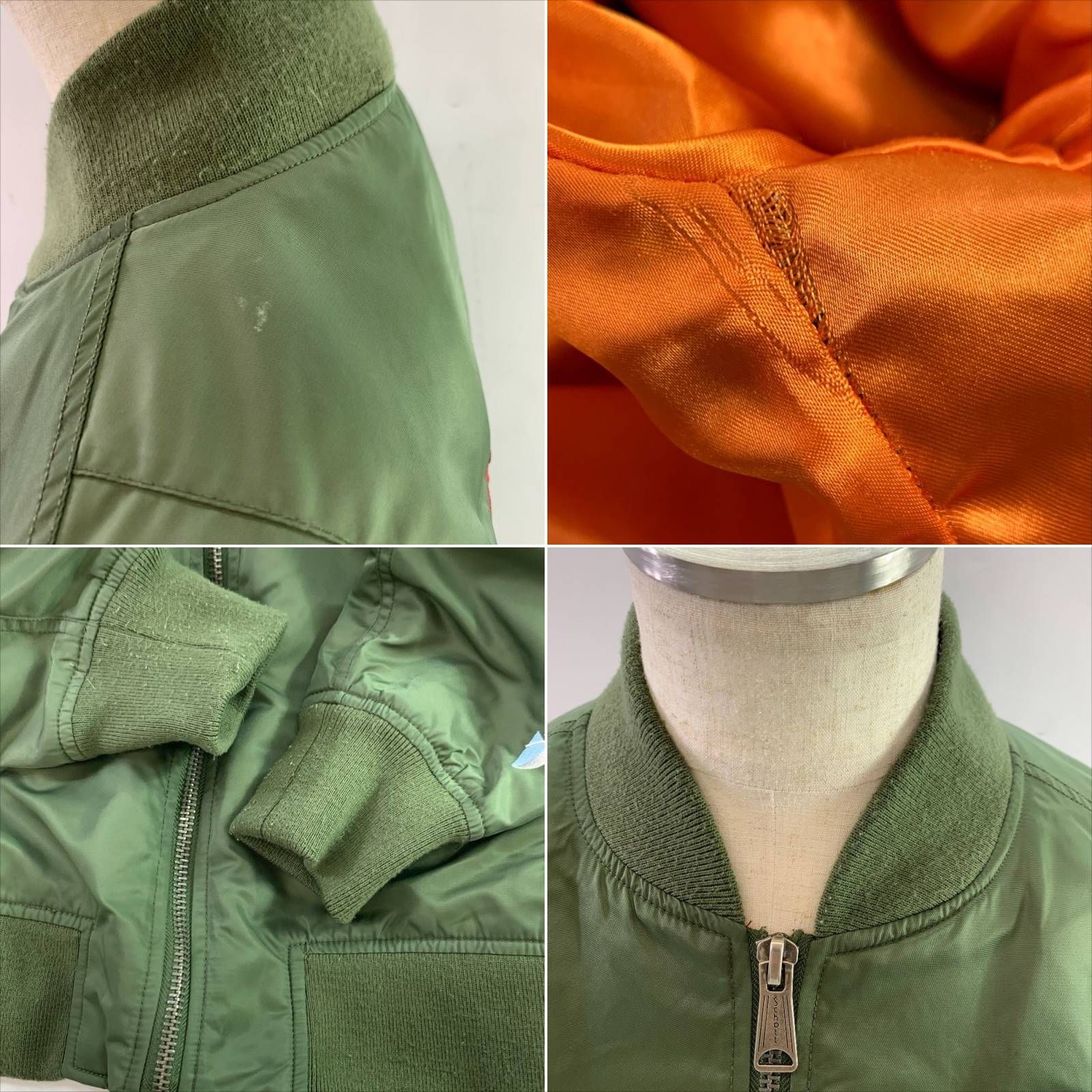 04w0810▽※【中古】 Schott ショット MA-1 フライト ジャケット