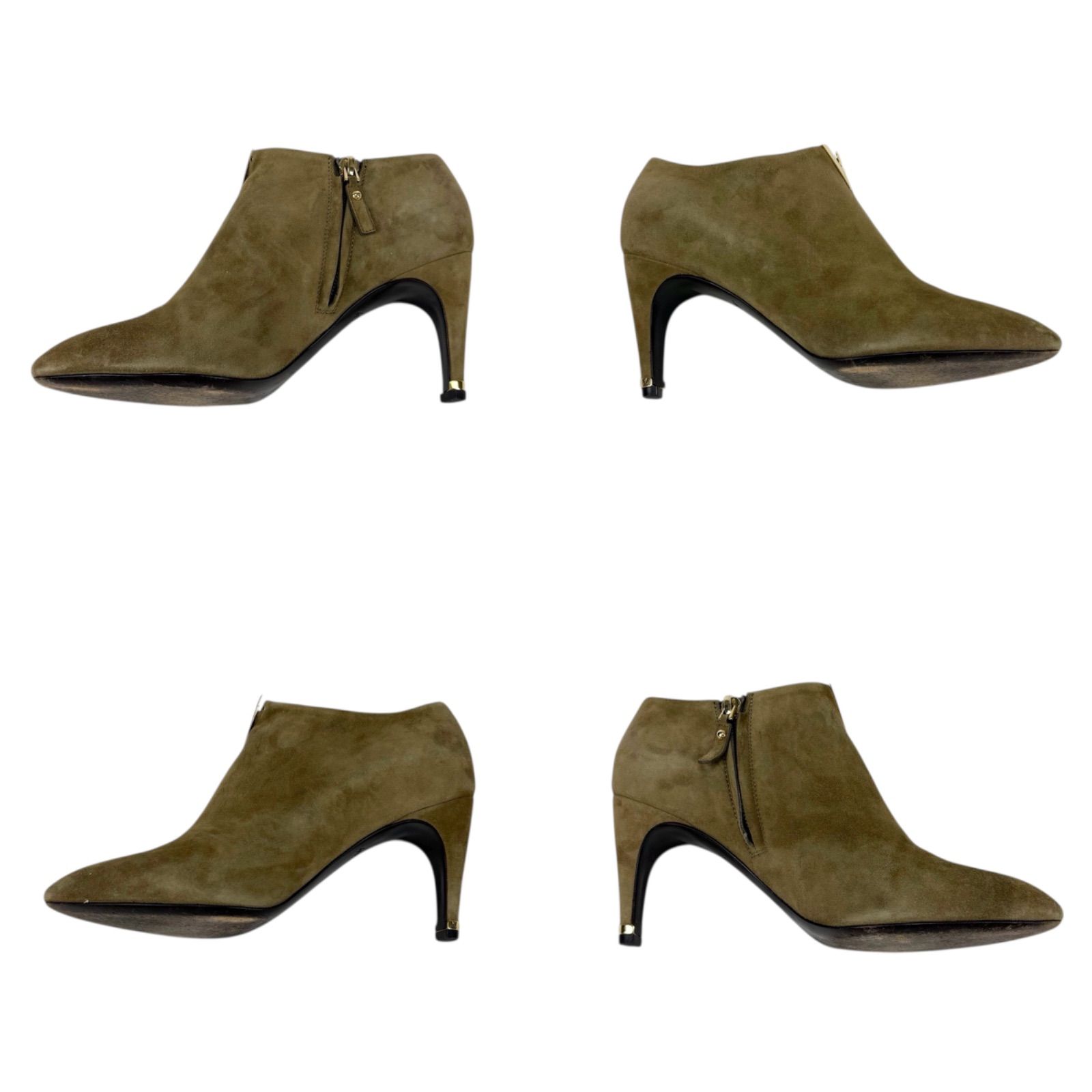 ルイヴィトン LOUIS VUITTON ハートブレーカー ショートブーツ ブーティ ベージュ スエードレザー 37サイズ KIN-KAAI_COM