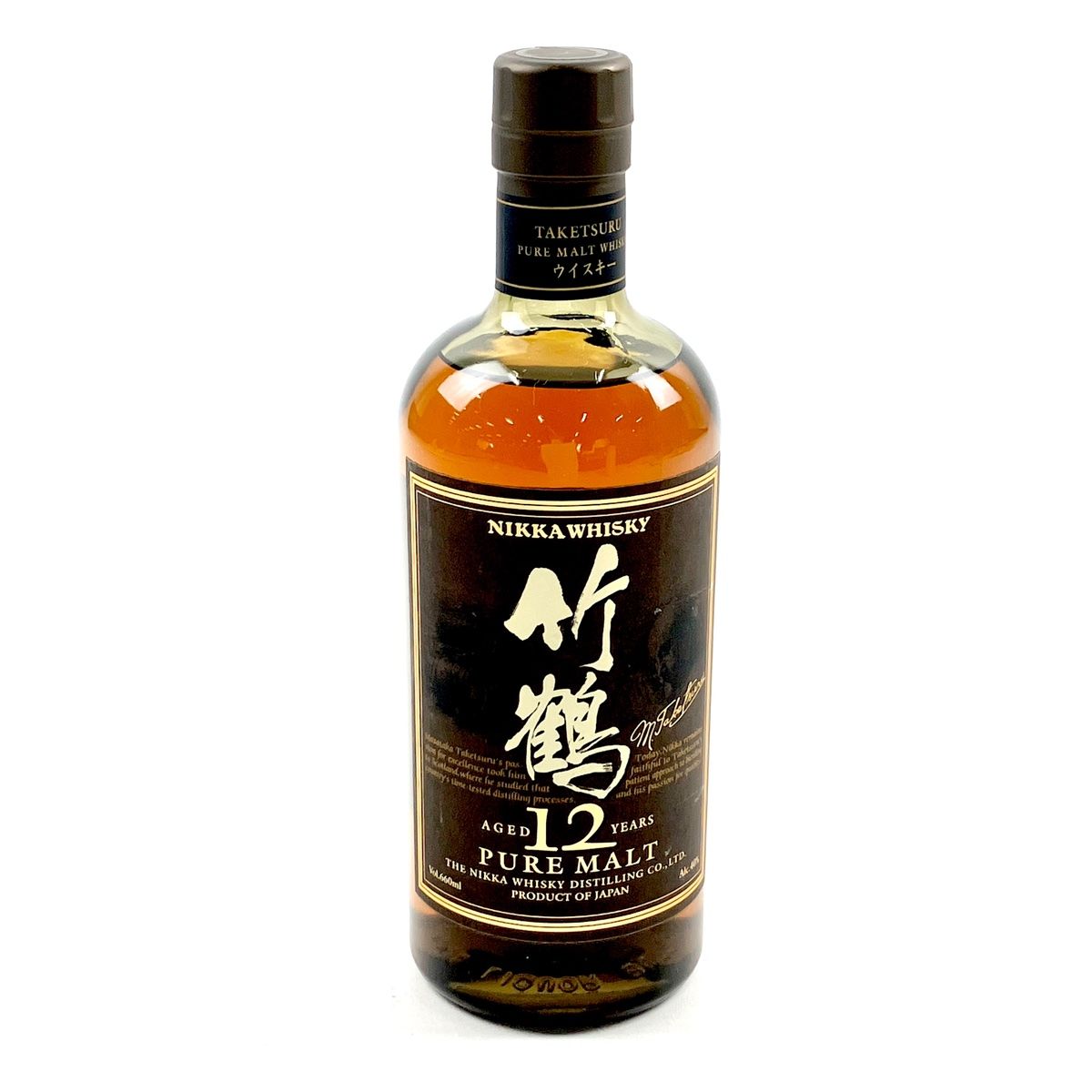 お届け ニッカ NIKKA 竹鶴 12年 ピュアモルト 丸瓶 660ml 国産ウイスキー 古酒