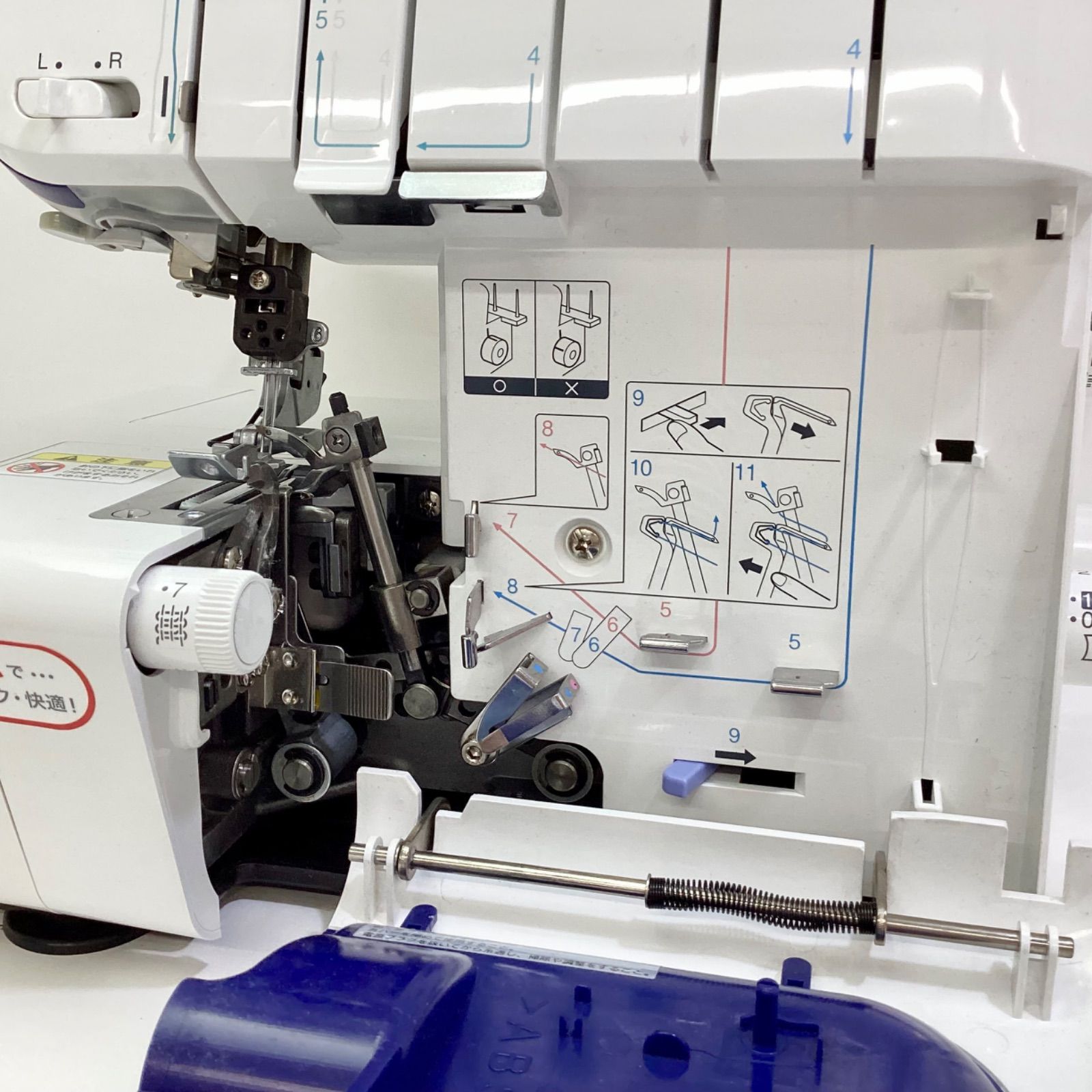 ブラザー ロックミシン HL432df 展示品 ワイドテーブル付き 111233