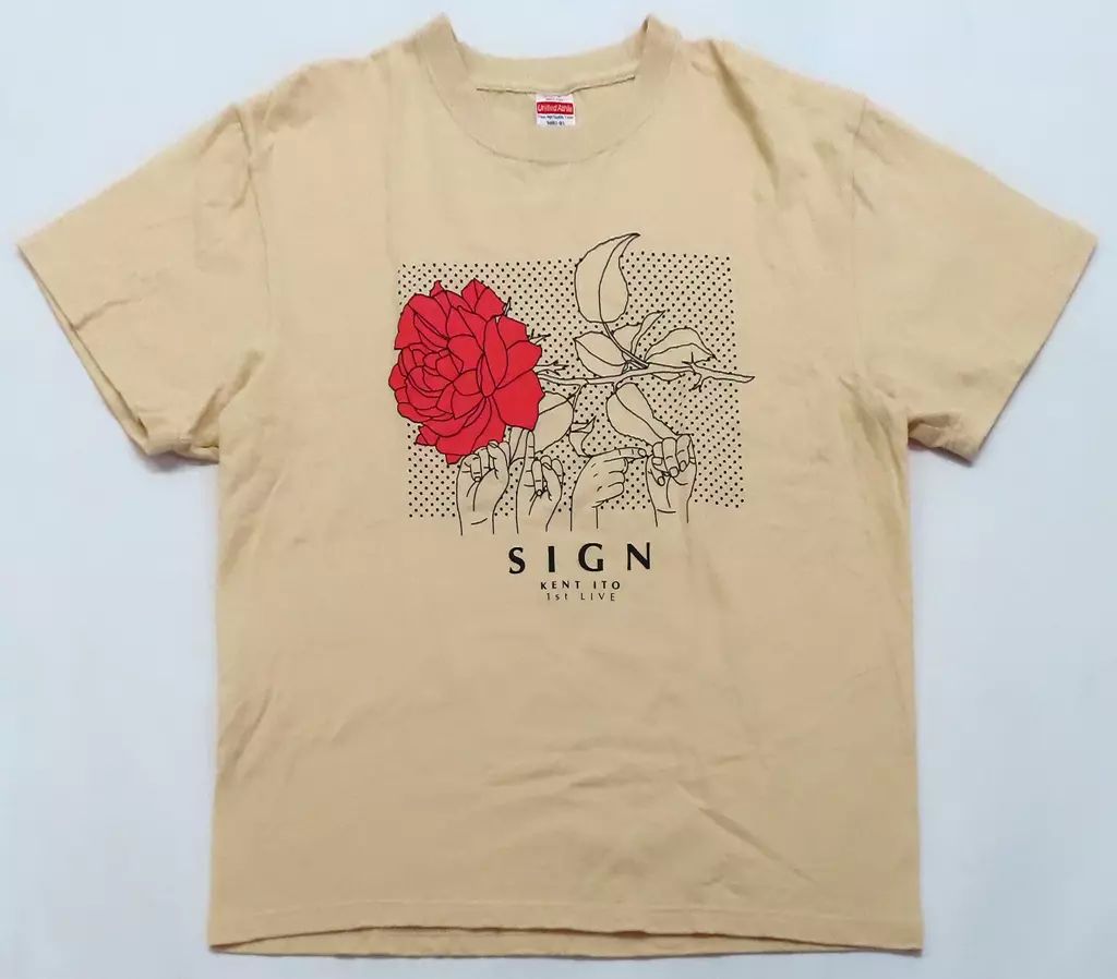 HOT，本物保証 【中古】Tシャツ 伊東健人 Tシャツ ナチュラル Lサイズ 「Kent Ito 1st LIVE ～咲音～」 Tシャツ・アパレル