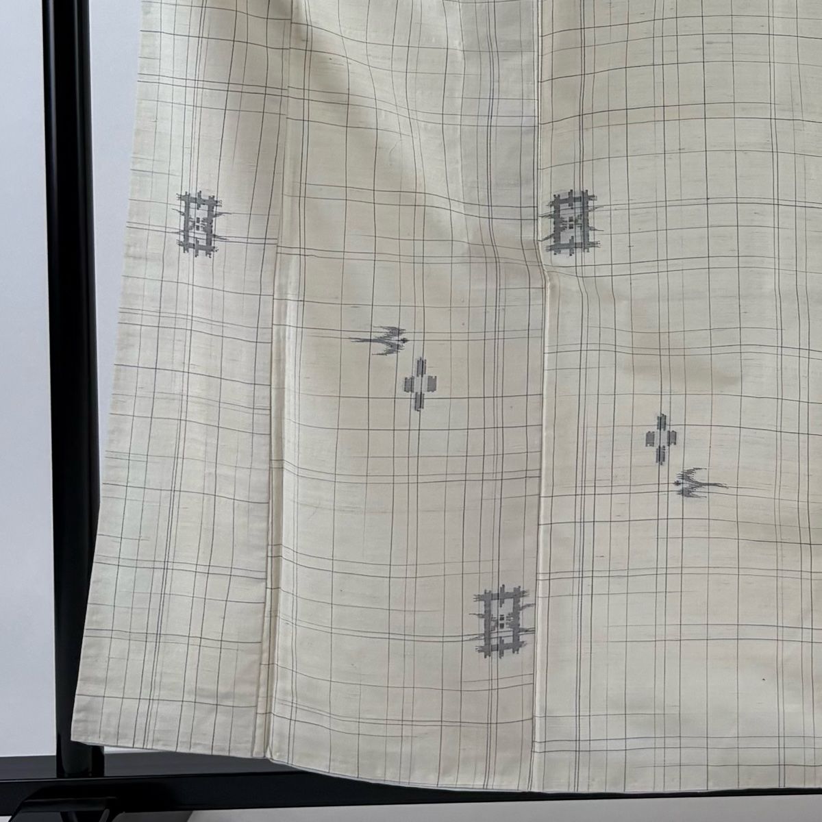 未使用 正絹 袷 紬 燕 身丈（肩から）161㎝ 未使用 正絹 袷 紬 燕 身丈