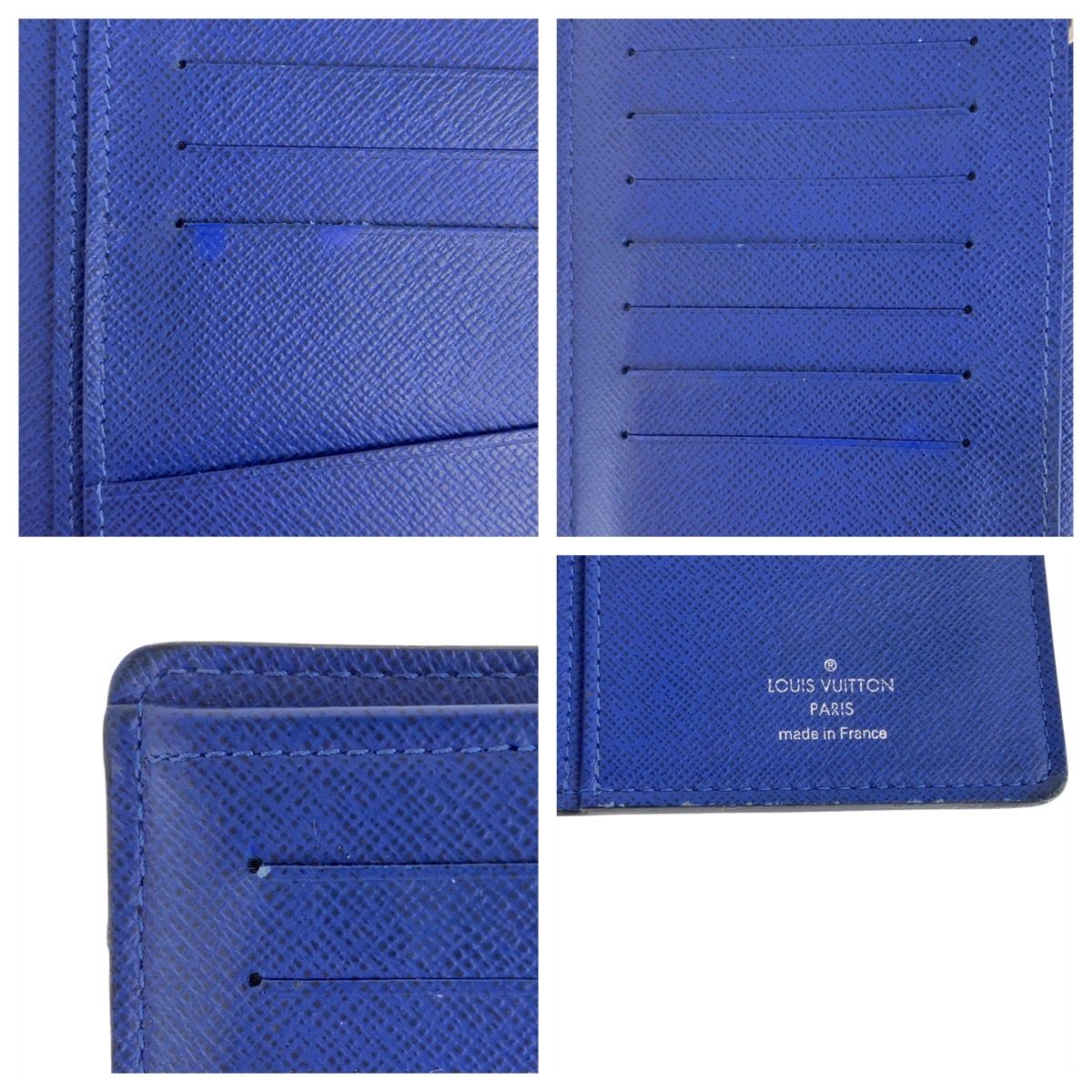 美品 ルイヴィトン タイガ シルバーロゴ金具 ポルトフォイユブラザ 長財布 濃紺 LOUIS VUITTON ルイヴィトン タイガ ポルトフォイユ ブラザ