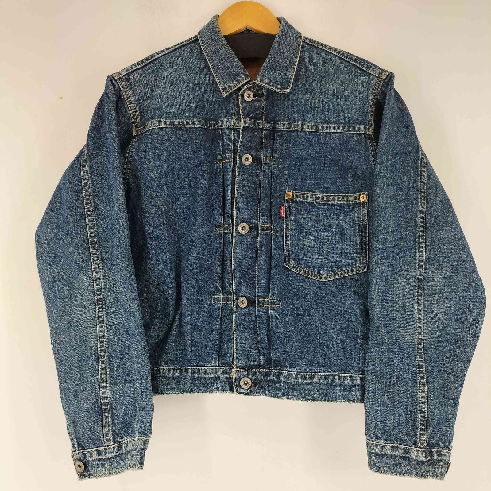 90's Levi's リーバイス デニムジャケット 1st 赤耳 復刻 90's Levi's リーバイス デニムジャケット 1st 赤耳 復刻 極美品
