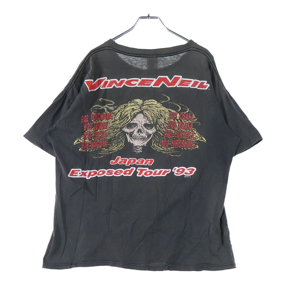 VINTAGE ヴィンテージ 90S VINTAGE Motley Crue Japan Tour 93 モトリークルー ジャパンツアー プリントTシャツ 半袖カットソー ブラック WWW_USTAUSTRALIA_COM_AU