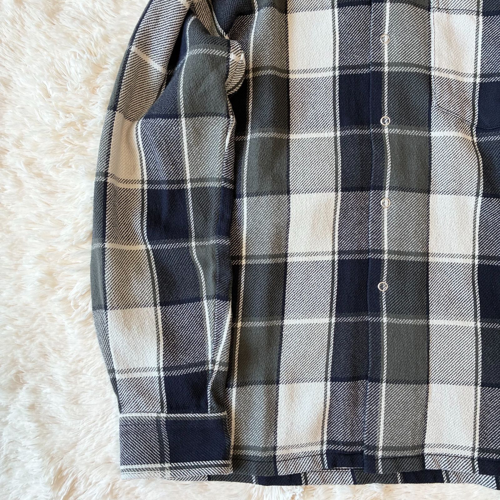 新品タグ付】未使用 SEQUEL シークエル CHECK NEL SHIRT (SQ