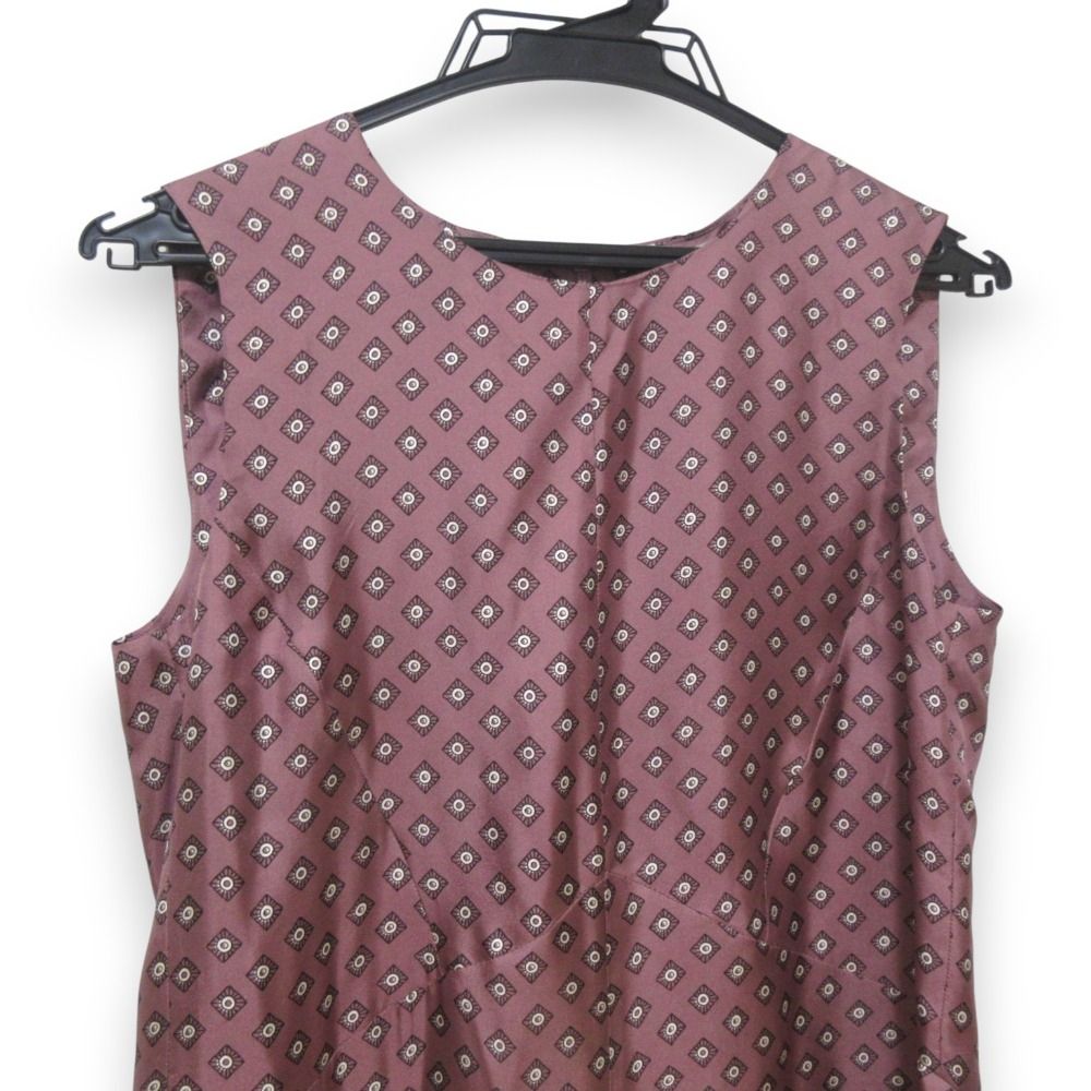 美品 'S Max Mara エスマックスマーラ シルク100％ 総柄 ノースリーブ