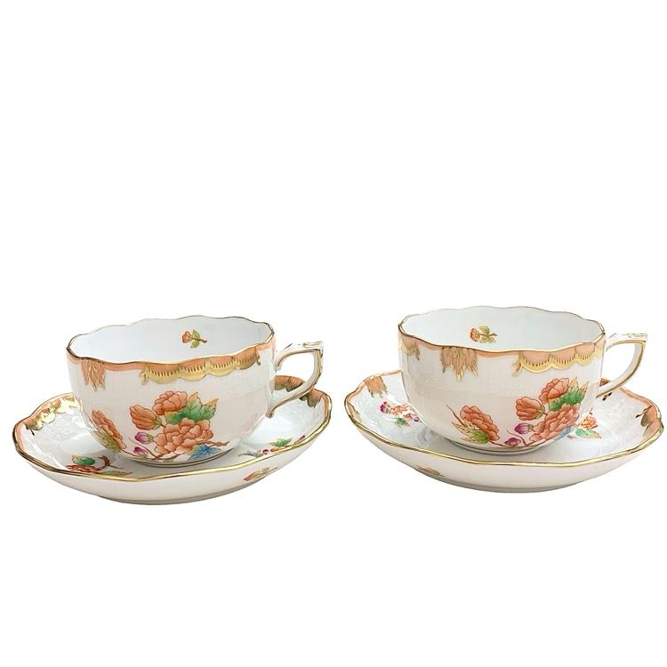 未使用品 HEREND ヘレンド ヴィクトリア・アニバーサリー ティーカップ  