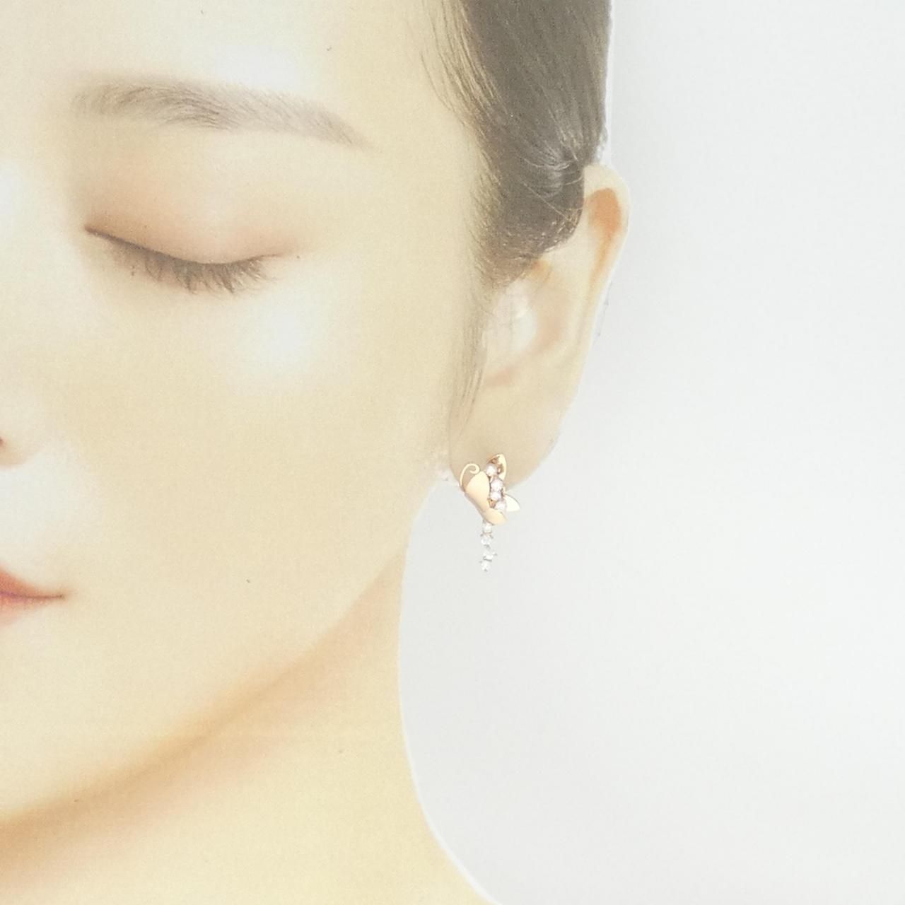 K18PG ダイヤモンド ピアス 0.56CT - メルカリ
